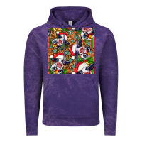 Cloud Purple christmas leopard cow Vintage Hoodie - FaDigitalArtStudio