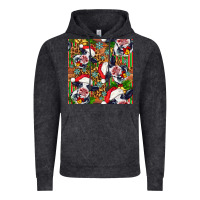 Vintage Black christmas leopard cow Vintage Hoodie - FaDigitalArtStudio