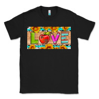 Black love and sunflower with pen and apple license plate template Classic Tee - Artiststas