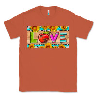 Copper love and sunflower with pen and apple license plate template Classic Tee - Artiststas