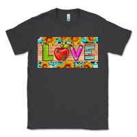 Smoke love and sunflower with pen and apple license plate template Classic Tee - Artiststas