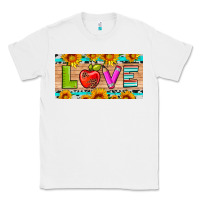 White love and sunflower with pen and apple license plate template Classic Tee - Artiststas