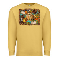 Antique Gold fall pumpkin background Premium Sweatshirt - BundleAndBundleShop