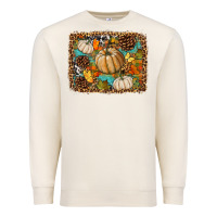 Sandshell fall pumpkin background Premium Sweatshirt - BundleAndBundleShop