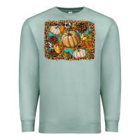 Seafoam fall pumpkin background Premium Sweatshirt - BundleAndBundleShop