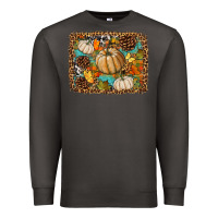 Smoke fall pumpkin background Premium Sweatshirt - BundleAndBundleShop