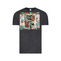 Vintage Black love camp Vintage Tee - JahusDesignShop