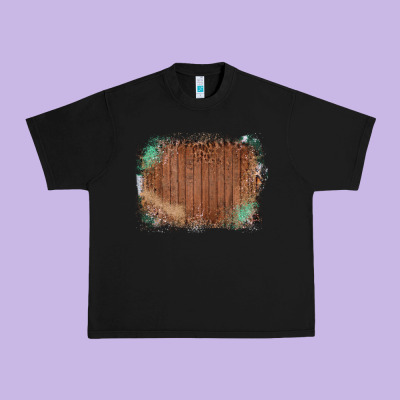 Wood Glitter Leopard Pattern Frame Urban Heavy Tee Designed By Bettercallsaul