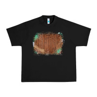 Black Wood Glitter Leopard Pattern Frame Urban Heavy Tee - Bettercallsaul