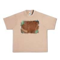 Burro Wood Glitter Leopard Pattern Frame Urban Heavy Tee - Bettercallsaul