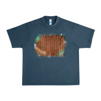 Midnight Navy Wood Glitter Leopard Pattern Frame Urban Heavy Tee - Bettercallsaul