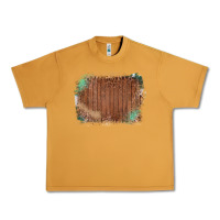 Peanut Butter Wood Glitter Leopard Pattern Frame Urban Heavy Tee - Bettercallsaul