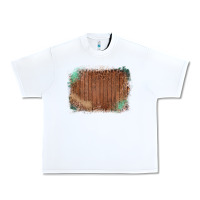 White Wood Glitter Leopard Pattern Frame Urban Heavy Tee - Bettercallsaul
