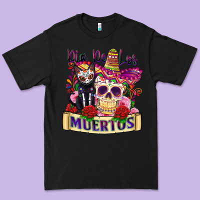 Dia De Los Muertos Premium Tee Designed By Zillion Design Studio