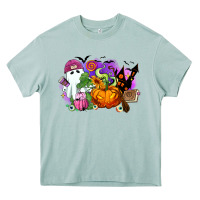 Arona Halloween ghost and jack o lantern Heavy Core Tee - RanaPortraitStore