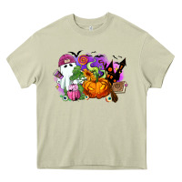 Mossy Halloween ghost and jack o lantern Heavy Core Tee - RanaPortraitStore