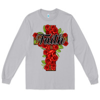 Moon Dust faith floral cross Long Sleeve Tee - NancyCooperArtShop