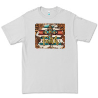 Dove Grey faith cross mousepad Premium Tee - BarkalooDesign