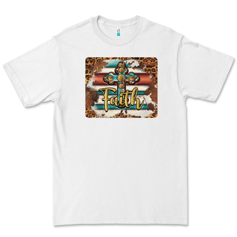 Faith Cross Mousepad Premium Tee by BarkalooDesign | Teevron