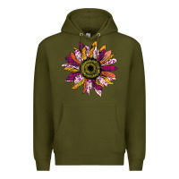 Army Green Sunflower Premium Hoodie - Bettercallsaul
