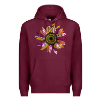 Burgundy Sunflower Premium Hoodie - Bettercallsaul