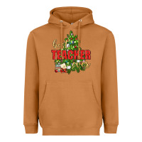 Meerkat Best Teacher Ever With Christmas Tree Heavyweight Hoodie - BundleAndBundleShop