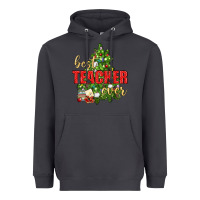 Smoke Best Teacher Ever With Christmas Tree Heavyweight Hoodie - BundleAndBundleShop