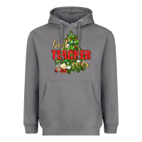 Storm Best Teacher Ever With Christmas Tree Heavyweight Hoodie - BundleAndBundleShop