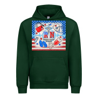 Forest Green American memorial day rn registered nurse Urban Hoodie - TumblerDesignByShophia