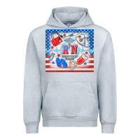 Heather Grey American memorial day rn registered nurse Urban Hoodie - TumblerDesignByShophia