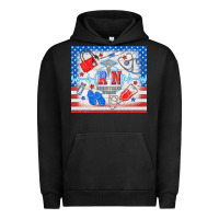 Pigment Black American memorial day rn registered nurse Urban Hoodie - TumblerDesignByShophia