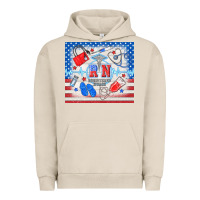 Pigment French Oak American memorial day rn registered nurse Urban Hoodie - TumblerDesignByShophia