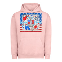 Pigment Salmon American memorial day rn registered nurse Urban Hoodie - TumblerDesignByShophia