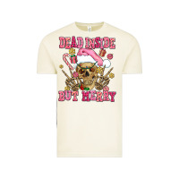 Vintage Arctic dead inside but merry  pink christmas skeleton Vintage Tee - AdoDesignShop