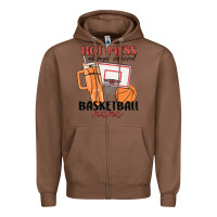 Chestnut hot mess always stressed basketball mama Zipper Hoodie - MaliasSmallBusiness