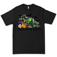Black T-Rex Trick Rawr Treat Premium Tee - RanaPortraitStore
