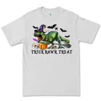 Dove Grey T-Rex Trick Rawr Treat Premium Tee - RanaPortraitStore
