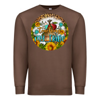 Chestnut teaching my tribe round earring Premium Sweatshirt - BundleAndBundleShop