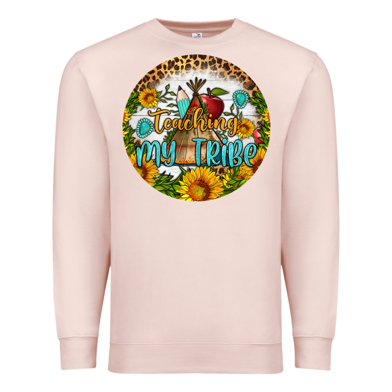 Teaching My Tribe Round Earring Premium Sweatshirt by BundleAndBundleShop | Teevron