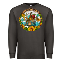 Smoke teaching my tribe round earring Premium Sweatshirt - BundleAndBundleShop
