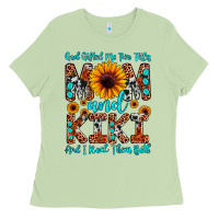 Matcha god gifted me two titles mom and kiki and i rock t Ladies Tee - JahusDesignShop