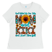 White god gifted me two titles mom and kiki and i rock t Ladies Tee - JahusDesignShop