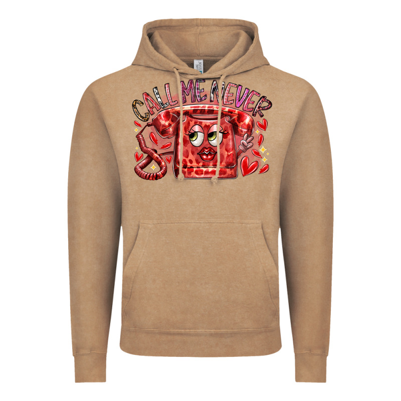 Call Me Never Vintage Hoodie by RacoonDesign | Teevron