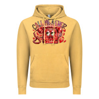 Vintage Mustard call me never Vintage Hoodie - RacoonDesign