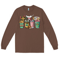 Chestnut faith coffee cups Long Sleeve Tee - NancyCooperArtShop