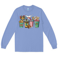 Colony Blue faith coffee cups Long Sleeve Tee - NancyCooperArtShop