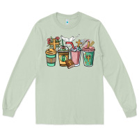 Matcha faith coffee cups Long Sleeve Tee - NancyCooperArtShop