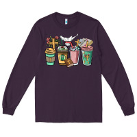 Plum faith coffee cups Long Sleeve Tee - NancyCooperArtShop