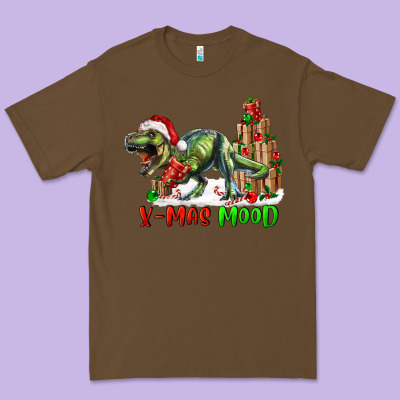 Premium Tee t rex x mas mood