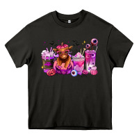 Asphalt Halloween Heifer coffee cups Heavy Core Tee - RanaPortraitStore